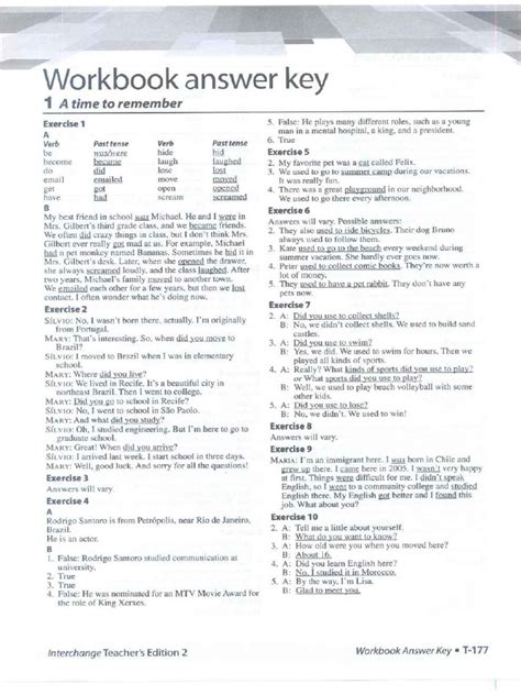 new interchange 2 workbook answers
