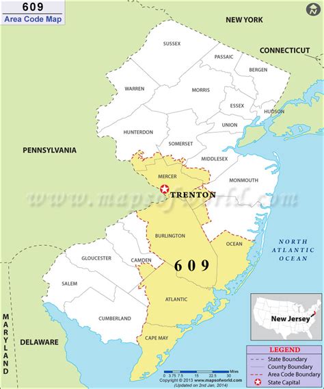 new jersey area code 609