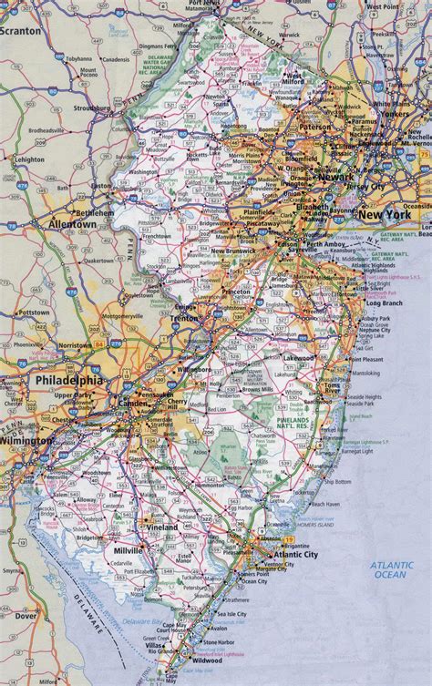 new jersey cities map
