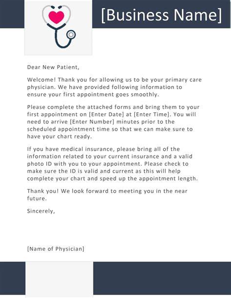new medical practice announcement sample letter