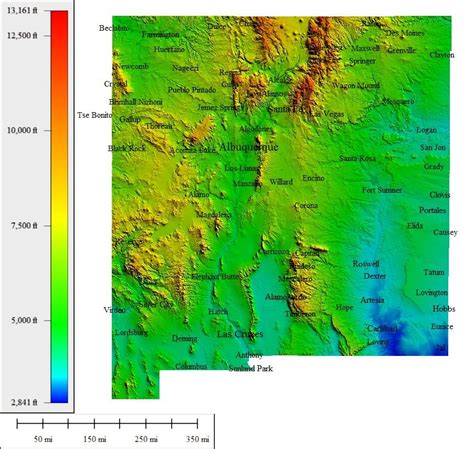 new mexico elevation