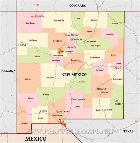 new mexico maps