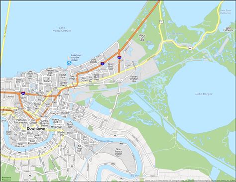 New Orleans Map