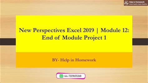 New Perspectives Excel Tutorial 12 Case 2