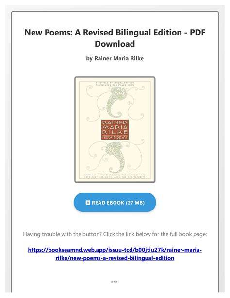 new poems a revised bilingual edition english edi