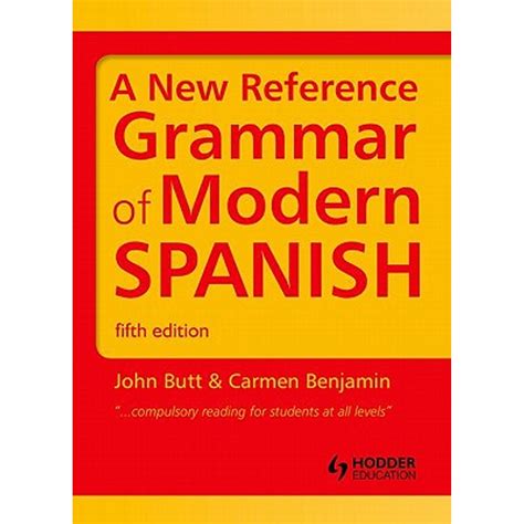 New Reference Grammer Of Medern Spanish