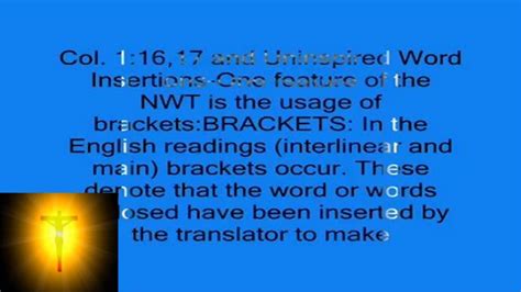 new world translation errors list