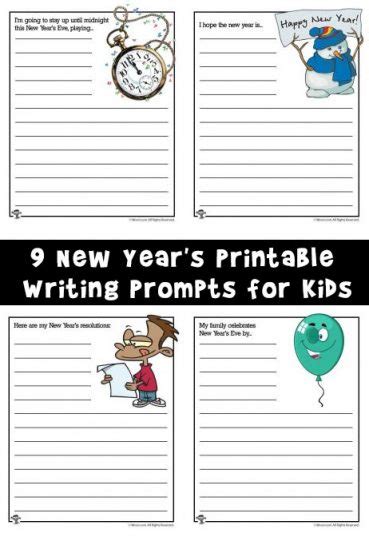 New Year Writing Prompts Enchanted Learning New Years Writing Prompts - New Years Writing Prompts
