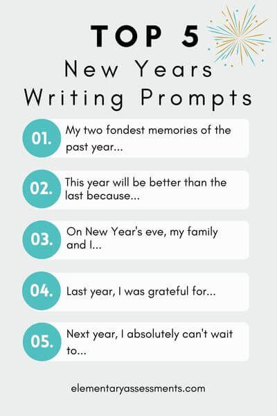 New Year Writing Prompts Write A Series Of New Years Writing Prompts - New Years Writing Prompts