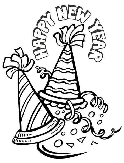 New Years Eve Coloring Pages New Years Color Sheet - New Years Color Sheet