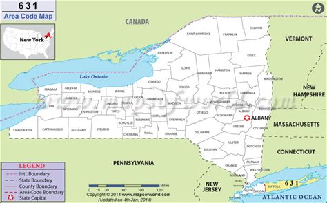 new york 631 area code