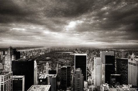 New York City Landscape Black And White