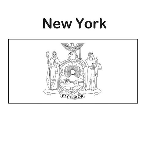 New York Flag Coloring Page Download Print Or New York Flag Coloring Pages - New York Flag Coloring Pages