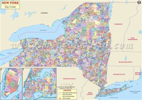 new york map by zip code
