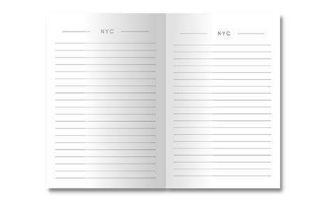 New York Notebook Journal Task List Manager Scrapbook 110 Pages Blank 6 X 9 City Notebooks