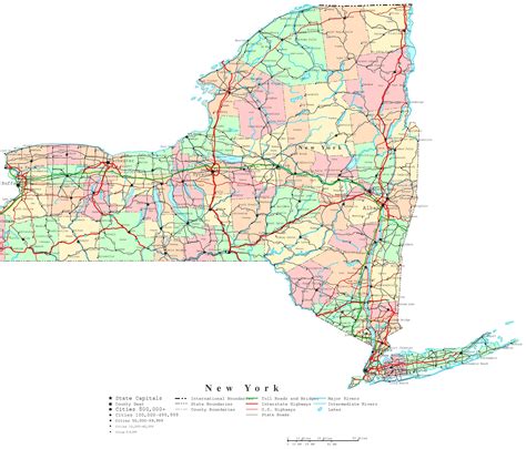 New York State Map Printable