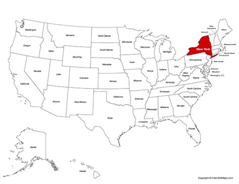 new york us map