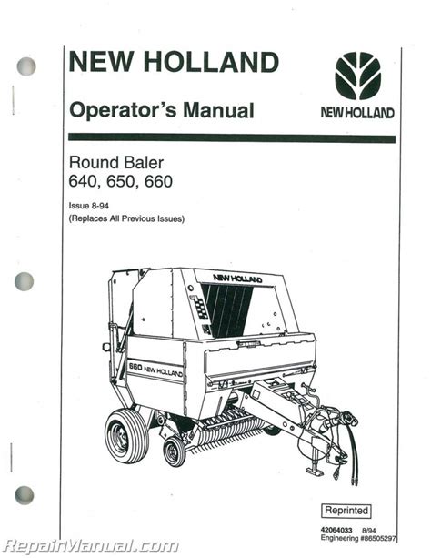 Read Online New Holland 650 Round Baler Repair Manual 