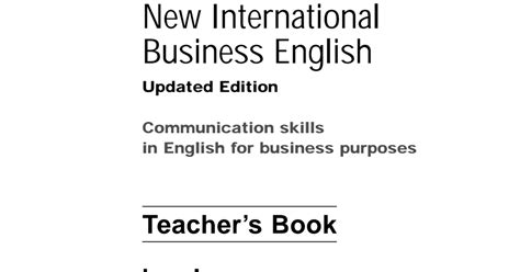 Read Online New International Business English Pdf 