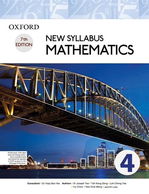 Read Online New Oxford Junior Mathematics Book 4 Answers Book 4 