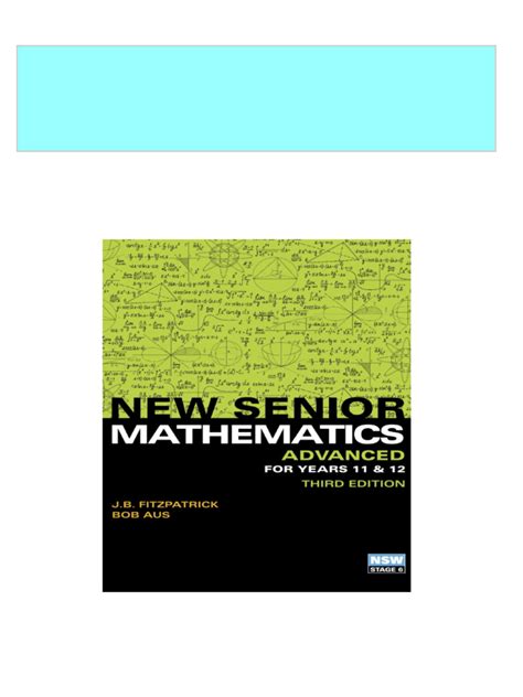 Download New Senior Maths Fitzpatrick 3 Unit Pdfsdocuments2 
