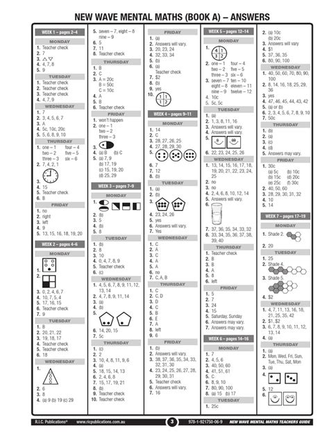Read Online New Wave Mental Maths Answers 