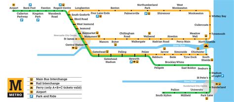 Newcastle Metro Map