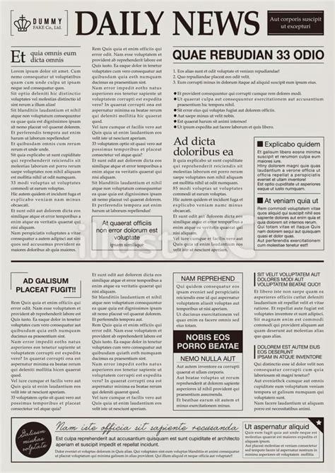 Newspaper Dummy Sheet