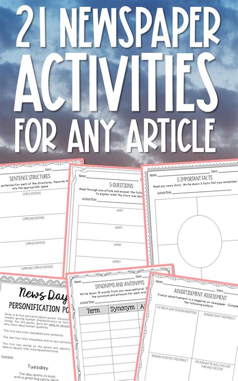 Read Online Newspaper Activities For Middle School 