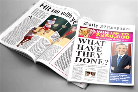 Full Download Newspaper Tabloid Template 