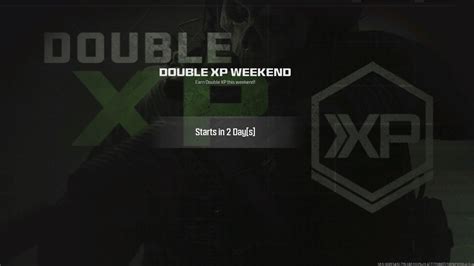 next double xp weekend mw3