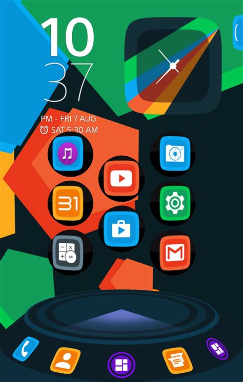 next launcher theme doodle 3d v1