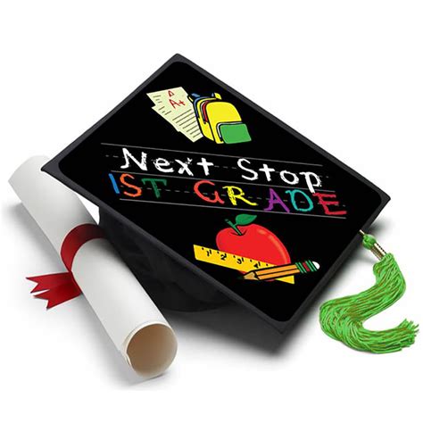 Next Stop First Grade Kindergarten Graduation Cap Topper Next Stop 1st Grade - Next Stop 1st Grade