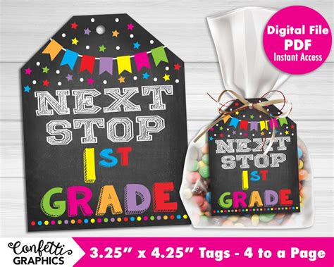 Next Stop First Grade Printable Gift Tags Last Next Stop 1st Grade - Next Stop 1st Grade