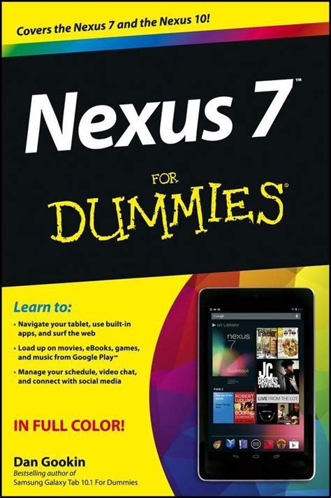 Download Nexus 7 For Dummies Google Tablet 