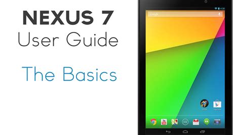 Read Nexus 7 User Guide 