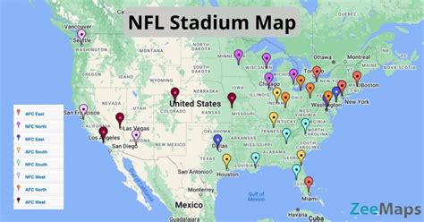 Nfl Stadiums Map