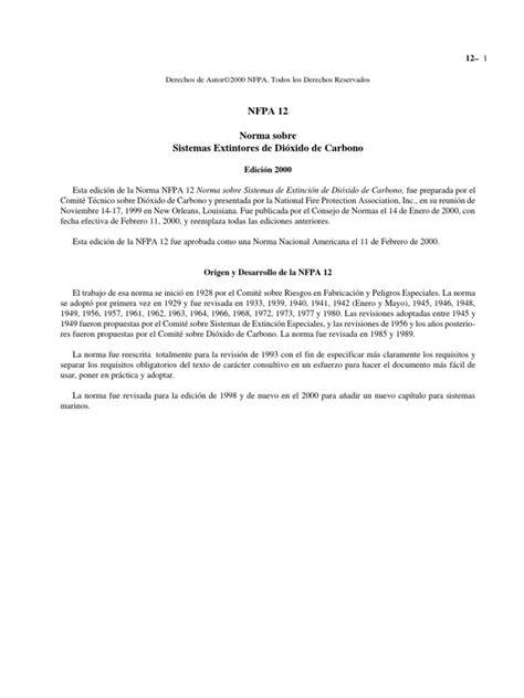 nfpa 12 espanol