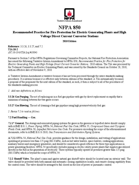 Nfpa 850