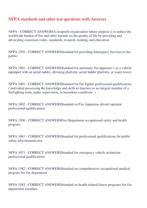 Read Nfpa 10 Test Questions 