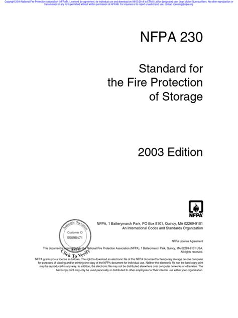 Read Online Nfpa 230 Edition 