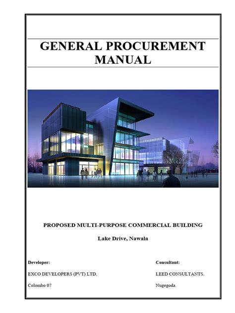 Ngos Procurement Manuals