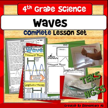 Ngss 4th Grade Waves Teaching Resources Tpt Waves Worksheet For 4th Grade - Waves Worksheet For 4th Grade