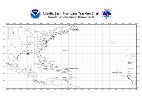 Nhc And Cphc Blank Tracking Charts National Hurricane Hurricane Tracking Worksheet - Hurricane Tracking Worksheet