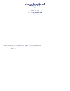 Read Nhe Study Guide 