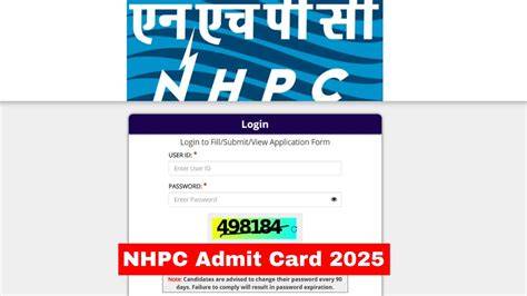 Nhpc Admit Card
