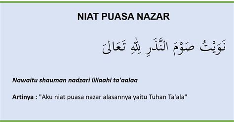 NIAT PUASA NAZAR 🍒 Tata Cara Melakukan Puasa Nazar dan Konsekuensi Bila Melanggar