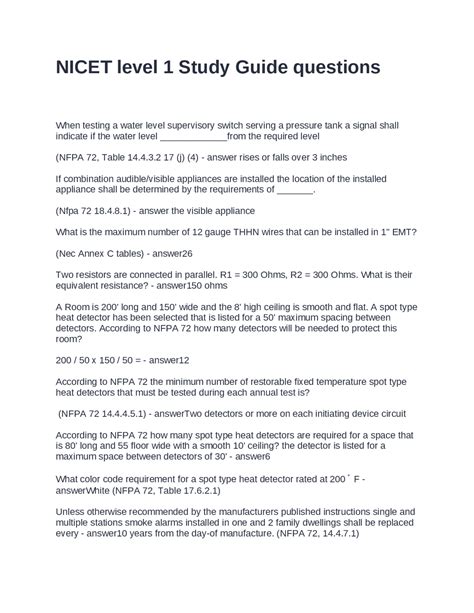 Read Online Nicet Level 1 Study Guide 
