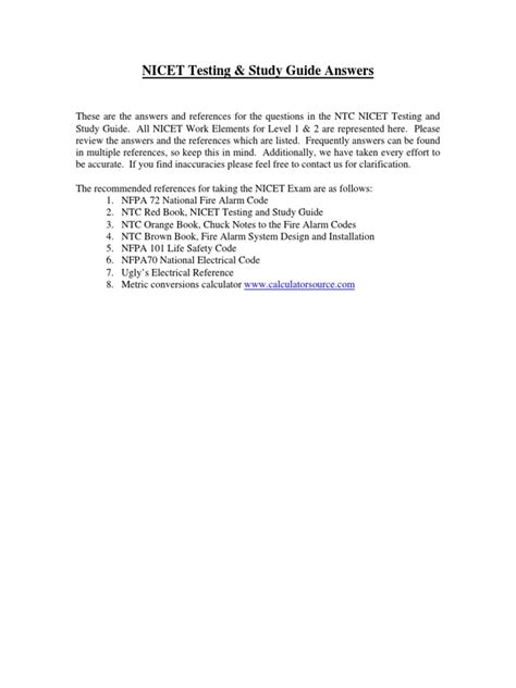 Read Online Nicet Testing Study Guide 