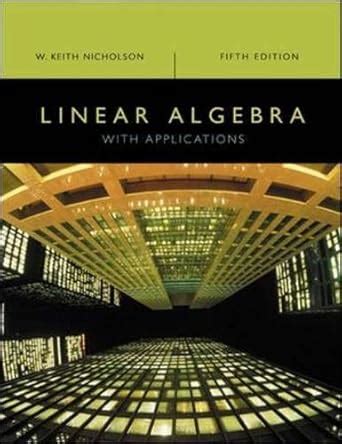 nicholson linear algebra with applications